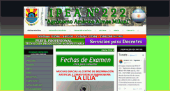Desktop Screenshot of ipea222.edu.ar
